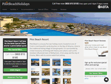 Tablet Screenshot of pilotbeachholidays.com
